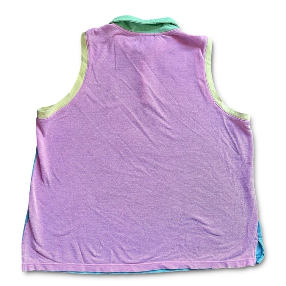 Lauren Ralph Color Block Sleeveless Pajama Top(ONLY) Size XL - Picture 4 of 7